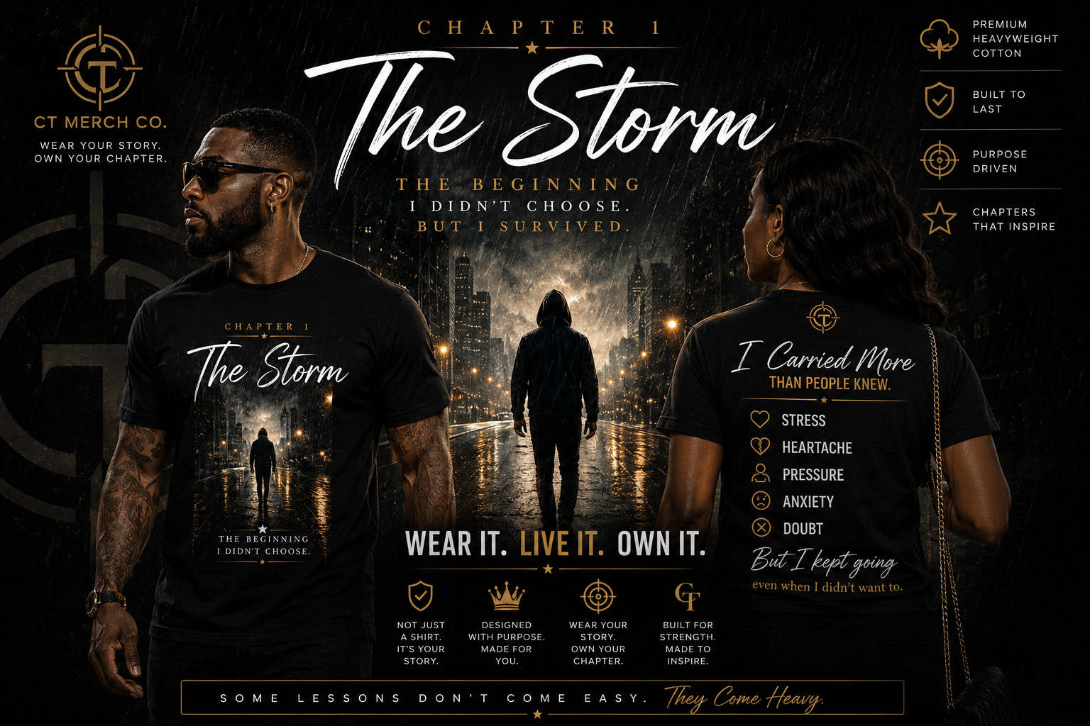 The Storm | Chapter I | Premium Graphic Tee – CT Merch Co