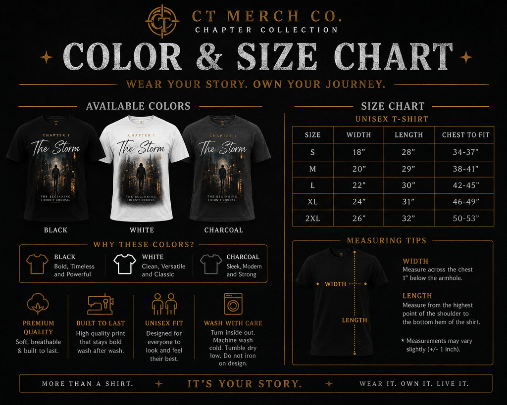 The Storm | Chapter I | Premium Graphic Tee – CT Merch Co