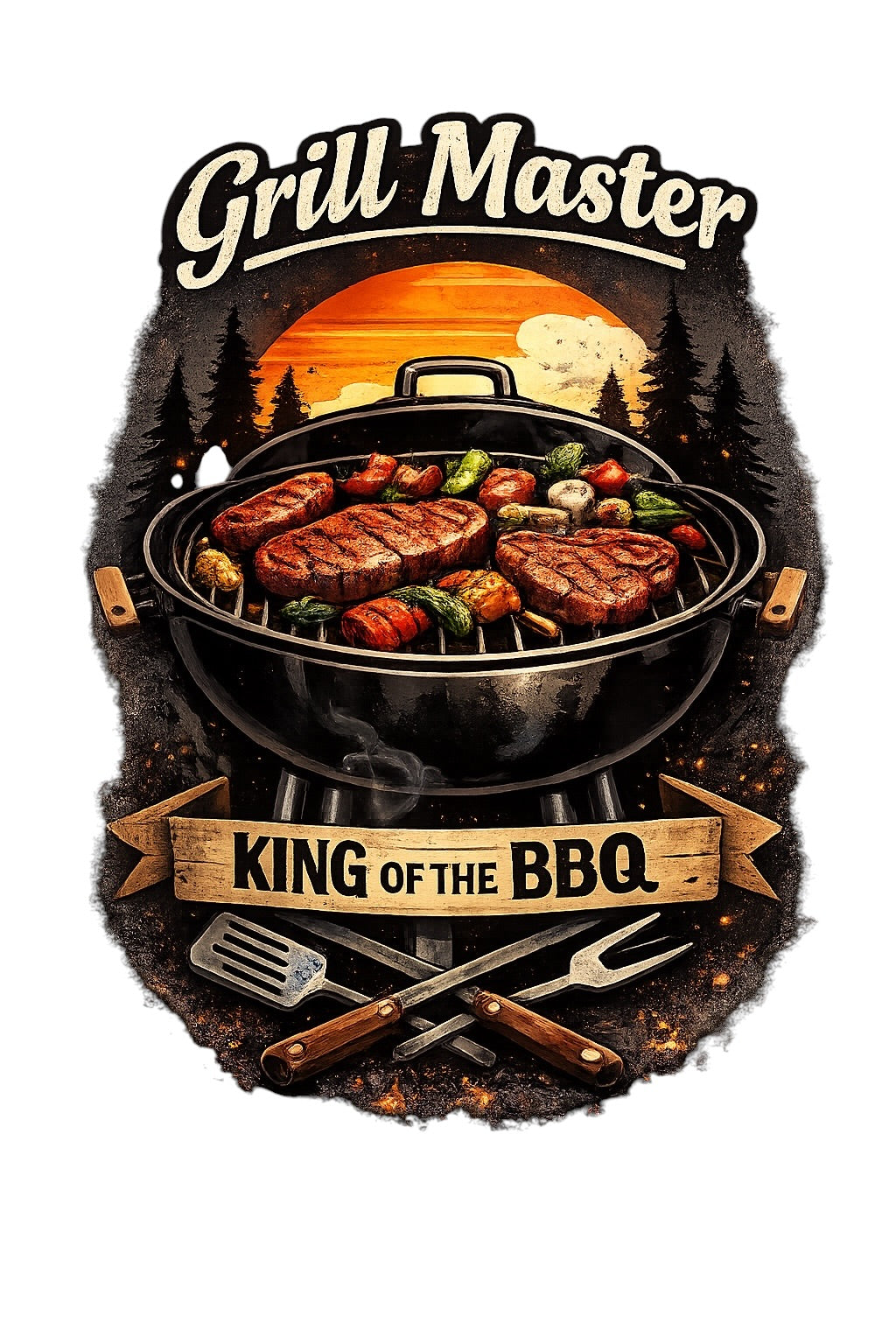 Grill Master — King of the BBQ Apron