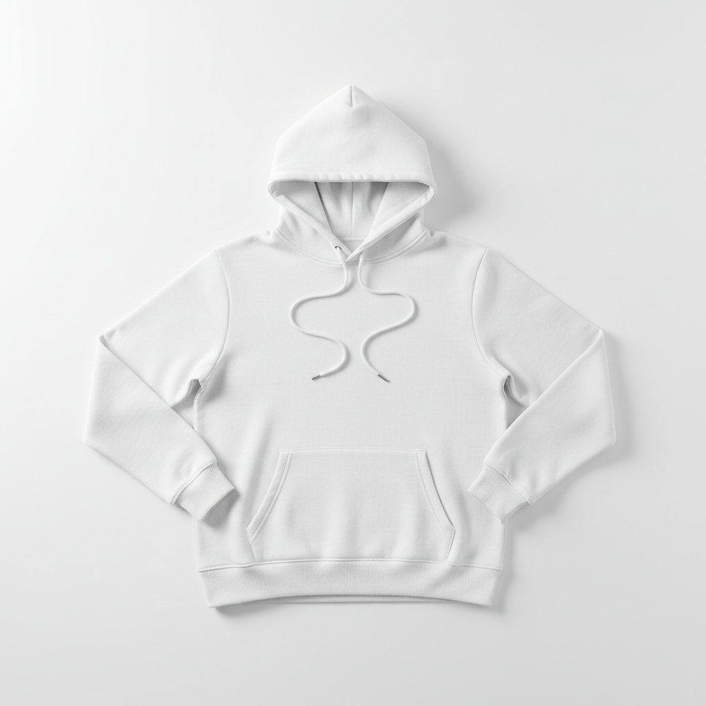 Blank White Hoodie