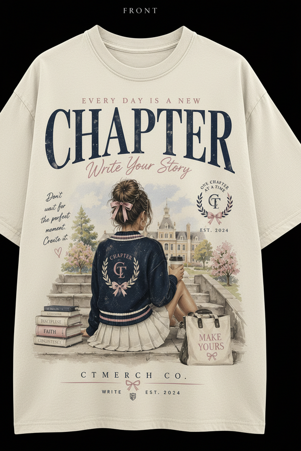 CT Merch Co. Chapter Graphic Tee (White)