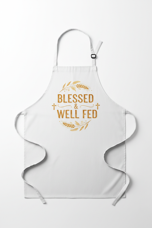 CT Merch Co Blessed & Well Fed Apron