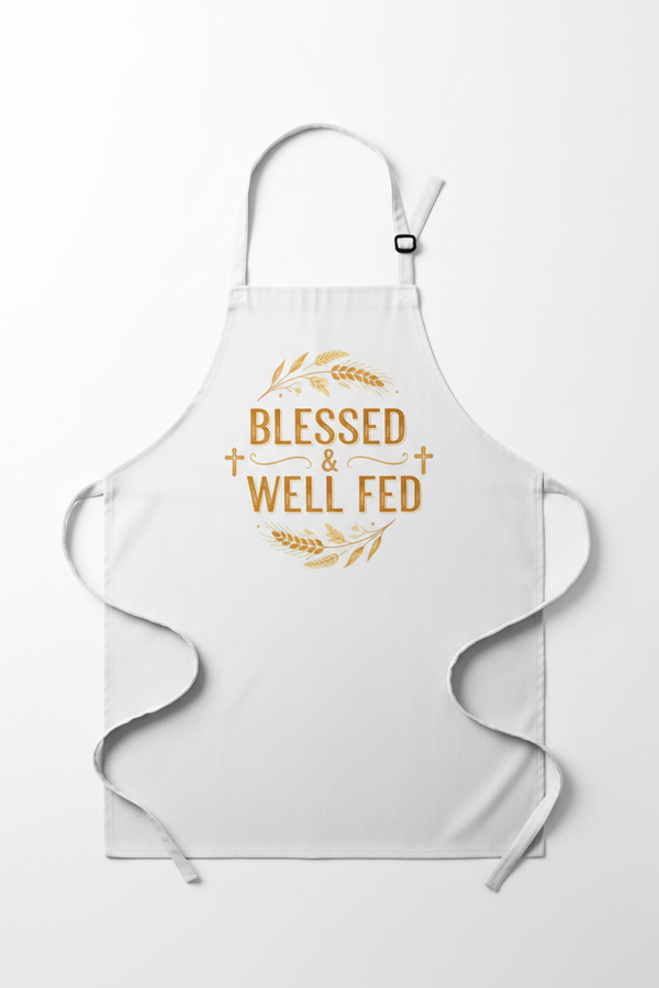 CT Merch Co Blessed & Well Fed Apron