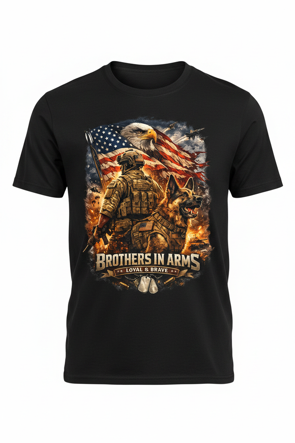 CT Merch Co Brothers in Arms T-Shirt Mockup