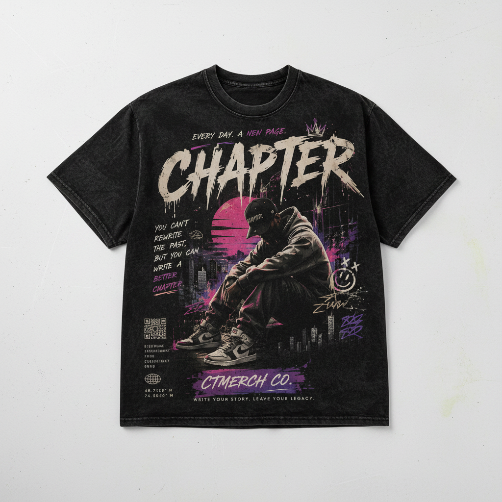 CT Merch Co. Chapter Graphic Tee Mockup