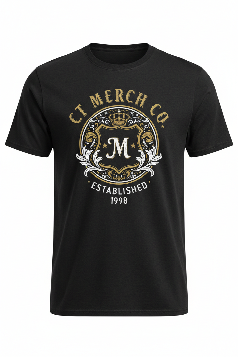 CT Merch Co Est. Heritage Tee Mockup