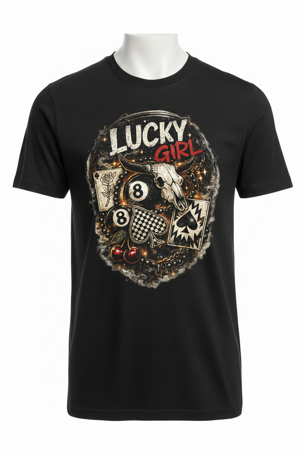 CT Merch Co Lucky Girl T-Shirt Mockup