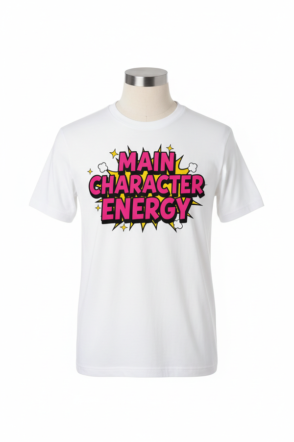 CT Merch Co Main Character Energy T-Shirt Mockup