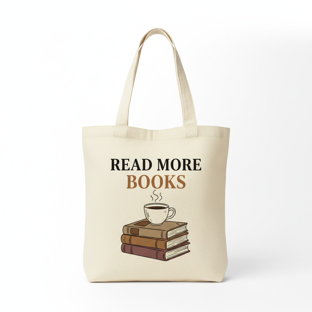CT Merch Co Read More Books Tote Bag Mockup