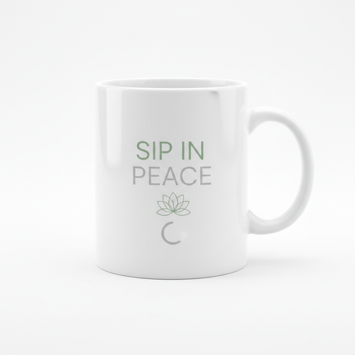 CT Merch Co Sip in Peace Mug Mockup