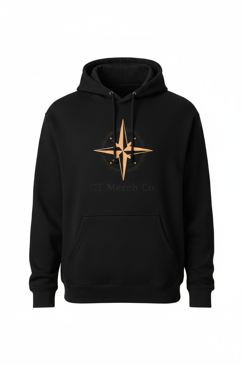 CT Merch Co Compass Logo Hoodie - Front