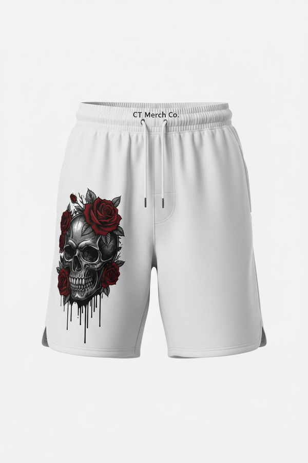 Skull Roses Shorts